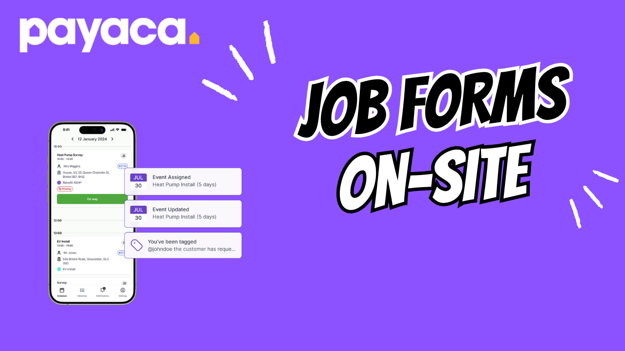 Create easy forms for collecting on-site job info